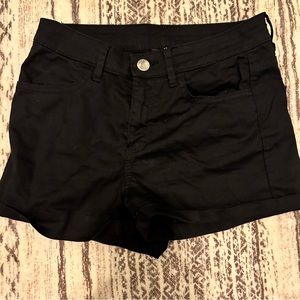 Divided black stretchy Jean shorts size 2